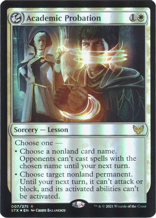 Academic Probation 007 275 Foil Strixhaven School of Mages Foil Singles Academic Probation 007 275 Foil Strixhaven School of Mages Foil Singles