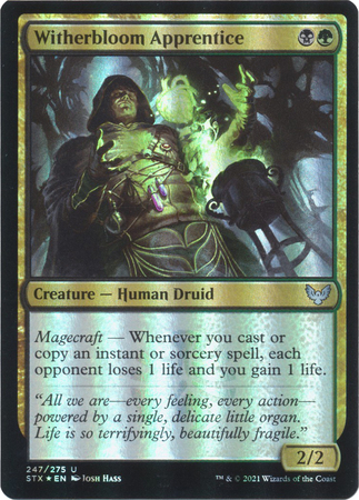 Witherbloom Apprentice 247 275 Foil Strixhaven School of Mages Foil Singles Witherbloom Apprentice 247 275 Foil Strixhaven School of Mages Foil Singles