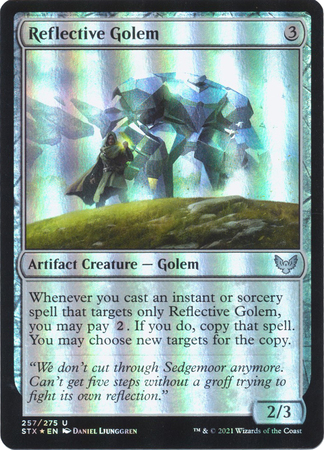 Reflective Golem 257 275 Foil Strixhaven School of Mages Foil Singles Reflective Golem 257 275 Foil Strixhaven School of Mages Foil Singles