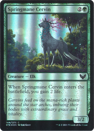 Springmane Cervin 144 275 Foil Strixhaven School of Mages Foil Singles Springmane Cervin 144 275 Foil Strixhaven School of Mages Foil Singles