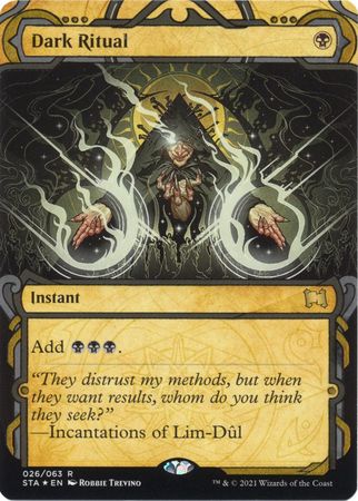 Dark Ritual 26 Etched Foil Strixhaven School of Mages Etched Foil Singles Dark Ritual 26 Etched Foil Strixhaven School of Mages Etched Foil Singles