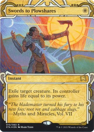 Swords to Plowshares 10 Etched Foil Swords to Plowshares 10 Etched Foil