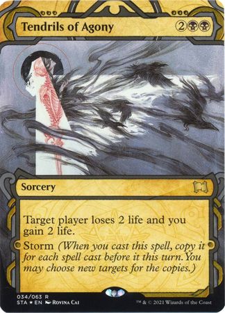 Tendrils of Agony 034 063 Etched Foil Strixhaven School of Mages Etched Foil Singles Tendrils of Agony 034 063 Etched Foil Strixhaven School of Mages Etched Foil Singles