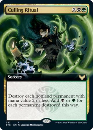Culling Ritual 337 Extended Art Strixhaven School of Mages Collector Booster Singles Culling Ritual 337 Extended Art Strixhaven School of Mages Collector Booster Singles