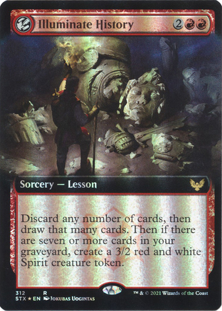 Illuminate History 312 Extended Art Foil Strixhaven School of Mages Collector Booster Foil Singles Illuminate History 312 Extended Art Foil Strixhaven School of Mages Collector Booster Foil Singles