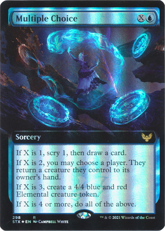 Multiple Choice 298 Extended Art Foil Multiple Choice 298 Extended Art Foil