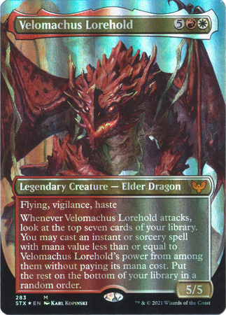 Velomachus Lorehold 283 Borderless Foil Velomachus Lorehold 283 Borderless Foil