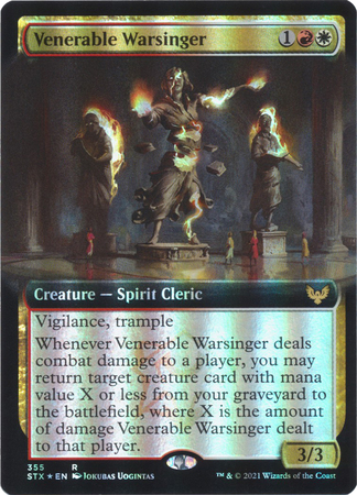 Venerable Warsinger 355 Extended Art Foil Venerable Warsinger 355 Extended Art Foil