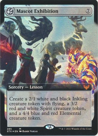 Mascot Exhibition 285 Extended Art Foil Strixhaven School of Mages Collector Booster Foil Singles Mascot Exhibition 285 Extended Art Foil Strixhaven School of Mages Collector Booster Foil Singles