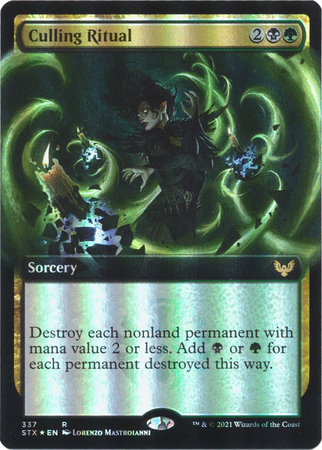 Culling Ritual 337 Extended Art Foil Strixhaven School of Mages Collector Booster Foil Singles Culling Ritual 337 Extended Art Foil Strixhaven School of Mages Collector Booster Foil Singles