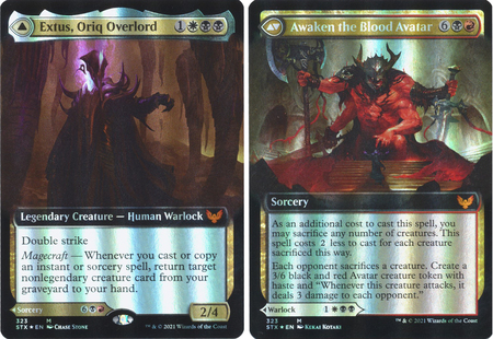 Extus Oriq Overlord Awaken the Blood Avatar 323 Extended Art Foil Strixhaven School of Mages Collector Booster Foil Singles Extus Oriq Overlord Awaken the Blood Avatar 323 Extended Art Foil Strixhaven School of Mages Collector Booster Foil Singles