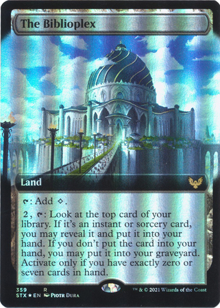 The Biblioplex 359 Extended Art Foil The Biblioplex 359 Extended Art Foil