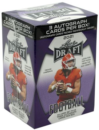 2021 Leaf Draft Football Hobby Blaster Box 01372 Football Trading Card Sealed Product 2021 Leaf Draft Football Hobby Blaster Box 01372 Football Trading Card Sealed Product
