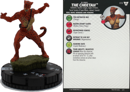 The Cheetah 013 Wonder Woman 80th Anniversary DC Heroclix The Cheetah 013 Wonder Woman 80th Anniversary DC Heroclix