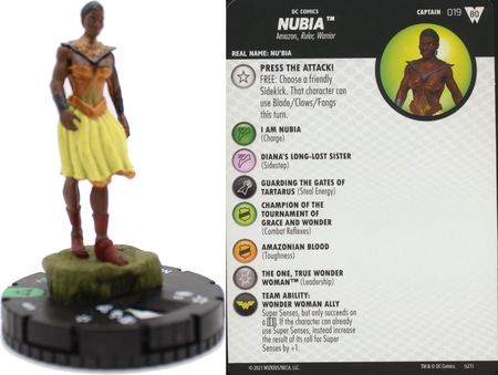 #019 Nubia Wonder Woman 80th Anniversary HeroClix