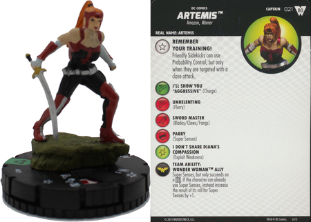 Artemis 021 Wonder Woman 80th Anniversary DC Heroclix Artemis 021 Wonder Woman 80th Anniversary DC Heroclix