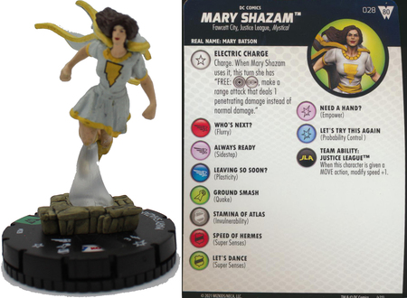Mary Shazam 028 Wonder Woman 80th Anniversary DC Heroclix Mary Shazam 028 Wonder Woman 80th Anniversary DC Heroclix
