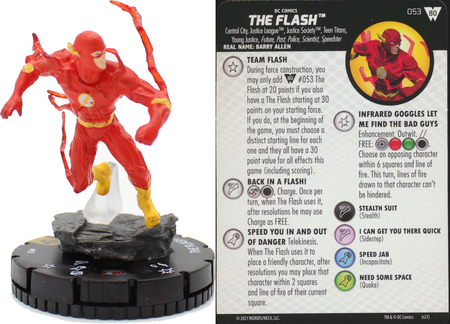 Heroclix Wonder Woman set The Flash #005 Gravity Feed figure w/card!