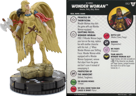 Wonder Woman No Equipment 062 Wonder Woman 80th Anniversary DC Heroclix Wonder Woman No Equipment 062 Wonder Woman 80th Anniversary DC Heroclix