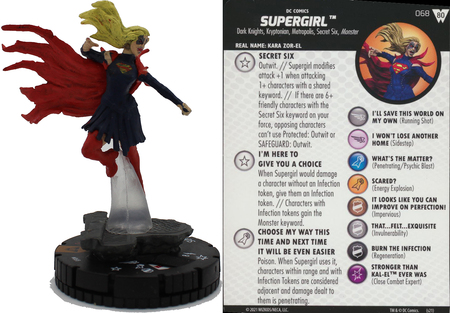 Supergirl 068 Wonder Woman 80th Anniversary DC Heroclix Supergirl 068 Wonder Woman 80th Anniversary DC Heroclix