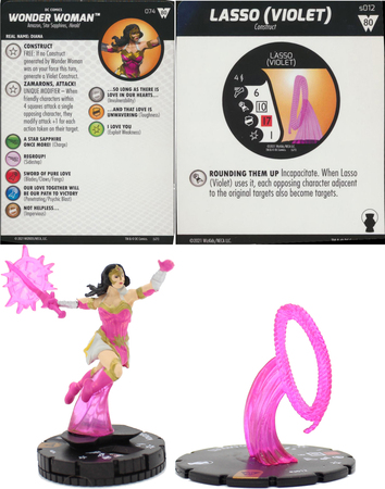 Wonder Woman 074 w Lasso S012 Wonder Woman 80th Anniversary DC Heroclix Wonder Woman 074 w Lasso S012 Wonder Woman 80th Anniversary DC Heroclix