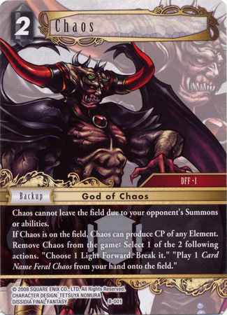 Chaos B 001 Boss Deck Chaos Singles Final Fantasy Multiplayer Challenge Boss Deck Chaos Chaos B 001 Boss Deck Chaos Singles Final Fantasy Multiplayer Challenge Boss Deck Chaos