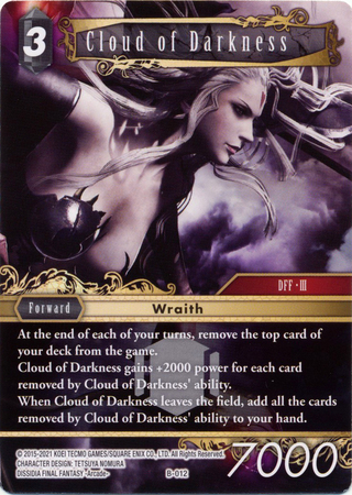 Cloud of Darkness B 012 Boss Deck Chaos Singles Final Fantasy Multiplayer Challenge Boss Deck Chaos Cloud of Darkness B 012 Boss Deck Chaos Singles Final Fantasy Multiplayer Challenge Boss Deck Chaos