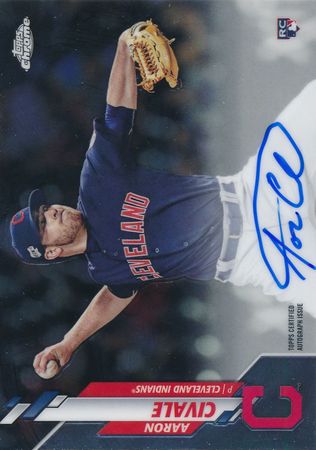 Aaron Civale 2020 Topps Chrome RA AC Rookie Auto Autograph 2020 Bowman Chrome Auto Rookies Aaron Civale 2020 Topps Chrome RA AC Rookie Auto Autograph 2020 Bowman Chrome Auto Rookies