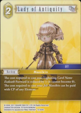 Lady of Antiquity 13 054C Common Opus XIII Collection Crystal Radiance Singles Lady of Antiquity 13 054C Common Opus XIII Collection Crystal Radiance Singles