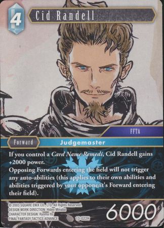 Cid Randell 13 022H Hero Opus XIII Collection Crystal Radiance Singles Cid Randell 13 022H Hero Opus XIII Collection Crystal Radiance Singles