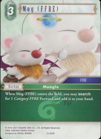 Mog FFBE 13 051R Rare Mog FFBE 13 051R Rare