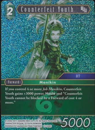 Counterfeit Youth 13 049C Common Foil Opus XIII Collection Crystal Radiance Foil Singles Counterfeit Youth 13 049C Common Foil Opus XIII Collection Crystal Radiance Foil Singles