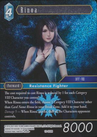 Rinoa 13 032H Hero Foil Opus XIII Collection Crystal Radiance Foil Singles Rinoa 13 032H Hero Foil Opus XIII Collection Crystal Radiance Foil Singles
