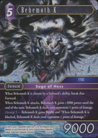 Behemoth K 13 079L Legend Foil Opus XIII Collection Crystal Radiance Foil Singles Behemoth K 13 079L Legend Foil Opus XIII Collection Crystal Radiance Foil Singles