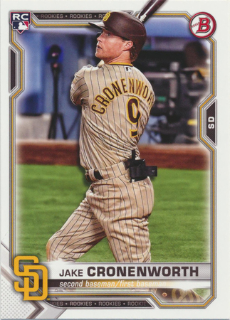 Jake Cronenworth 2021 Bowman #45 Rookie - Sports Card | TrollAndToad