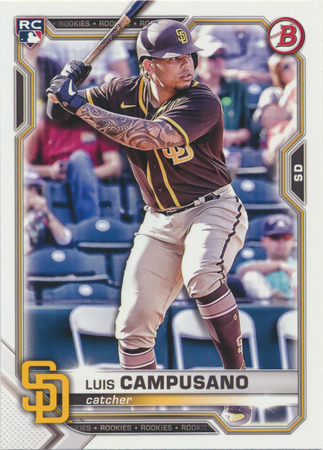 Luis Campusano 2021 Bowman 68 Rookie 2021 Bowman Luis Campusano 2021 Bowman 68 Rookie 2021 Bowman