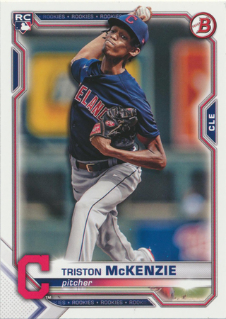 Triston McKenzie 2021 Bowman 79 Rookie 2021 Bowman Triston McKenzie 2021 Bowman 79 Rookie 2021 Bowman