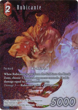 Rubicante Full Art 13 016H Hero Foil Opus XIII Collection Crystal Radiance Foil Singles Rubicante Full Art 13 016H Hero Foil Opus XIII Collection Crystal Radiance Foil Singles