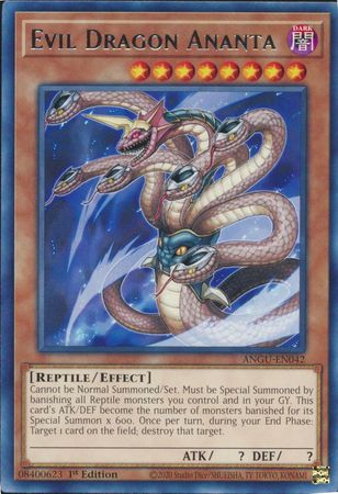 Evil Dragon Ananta ANGU EN042 Rare 1st Edition Ancient Guardians 1st Edition Singles Evil Dragon Ananta ANGU EN042 Rare 1st Edition Ancient Guardians 1st Edition Singles