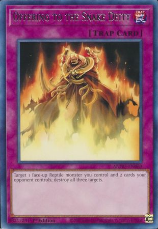 Offering to the Snake Deity ANGU EN060 Rare 1st Edition Ancient Guardians 1st Edition Singles Offering to the Snake Deity ANGU EN060 Rare 1st Edition Ancient Guardians 1st Edition Singles