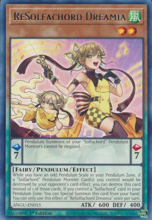 ReSolfachord Dreamia ANGU EN015 Rare 1st Edition Ancient Guardians 1st Edition Singles ReSolfachord Dreamia ANGU EN015 Rare 1st Edition Ancient Guardians 1st Edition Singles