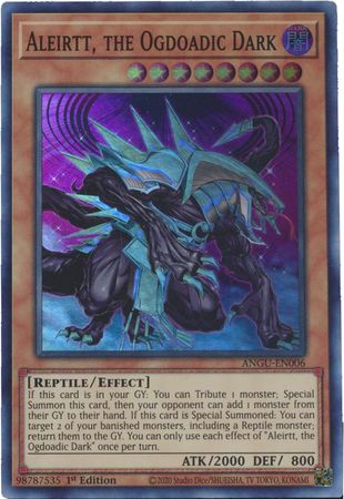 Aleirtt the Ogdoadic Dark ANGU EN006 Super Rare 1st Edition 