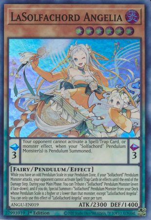 LaSolfachord Angelia ANGU EN019 Super Rare 1st Edition Ancient Guardians 1st Edition Singles LaSolfachord Angelia ANGU EN019 Super Rare 1st Edition Ancient Guardians 1st Edition Singles