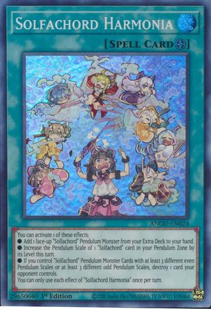 Solfachord Harmonia ANGU EN024 Super Rare 1st Edition Ancient Guardians 1st Edition Singles Solfachord Harmonia ANGU EN024 Super Rare 1st Edition Ancient Guardians 1st Edition Singles