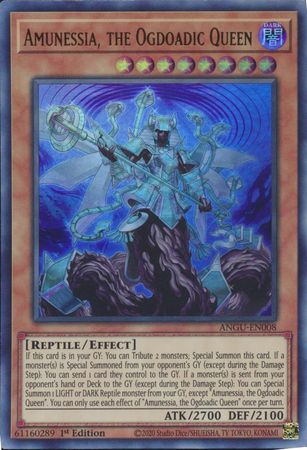 Amunessia the Ogdoadic Queen ANGU EN008 Ultra Rare 1st Edition Ancient Guardians 1st Edition Singles Amunessia the Ogdoadic Queen ANGU EN008 Ultra Rare 1st Edition Ancient Guardians 1st Edition Singles