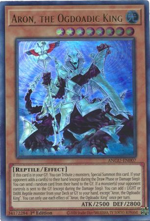 Aron the Ogdoadic King ANGU EN007 Ultra Rare 1st Edition Ancient Guardians 1st Edition Singles Aron the Ogdoadic King ANGU EN007 Ultra Rare 1st Edition Ancient Guardians 1st Edition Singles
