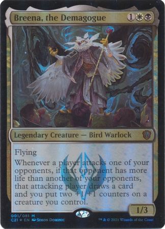Breena the Demagogue 001 081 Foil Commander 2021 Singles Breena the Demagogue 001 081 Foil Commander 2021 Singles