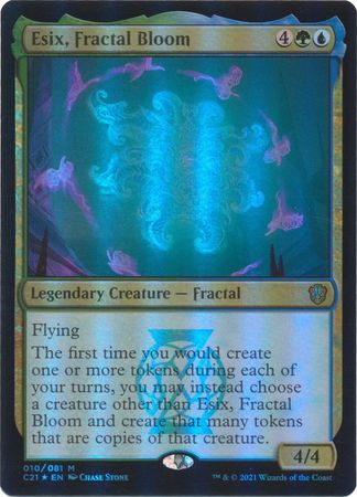 Esix Fractal Bloom 010 081 Foil Commander 2021 Singles Esix Fractal Bloom 010 081 Foil Commander 2021 Singles