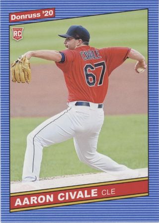 Aaron Civale 2020 Donruss 254 Rookie 2020 Donruss Aaron Civale 2020 Donruss 254 Rookie 2020 Donruss