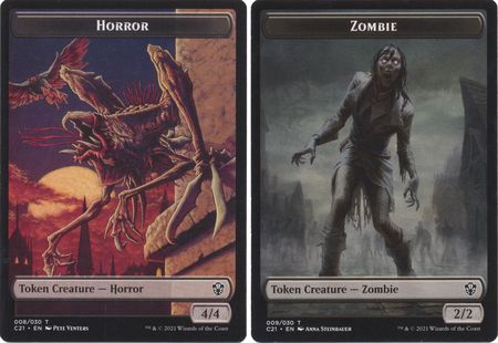Horror 008 030 Zombie 009 030 C21 Token Commander 2021 Singles Horror 008 030 Zombie 009 030 C21 Token Commander 2021 Singles
